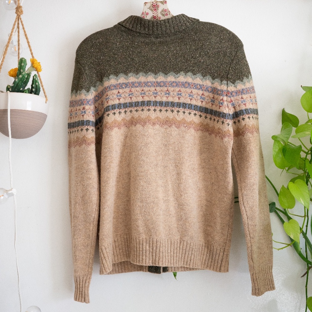 VINTAGE Wool Sweater Cardigan - Picture 3 of 3